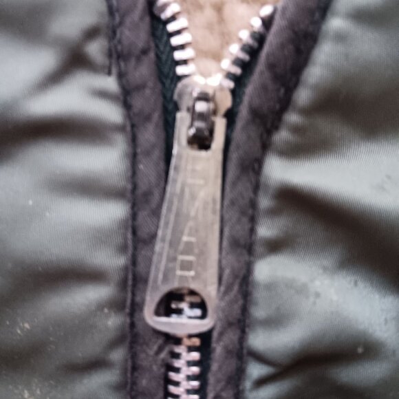 Vintage Men's Small Work Vest Green Utility Sherpa Lined Steel Zipper 1970's - Picture 8 of 8